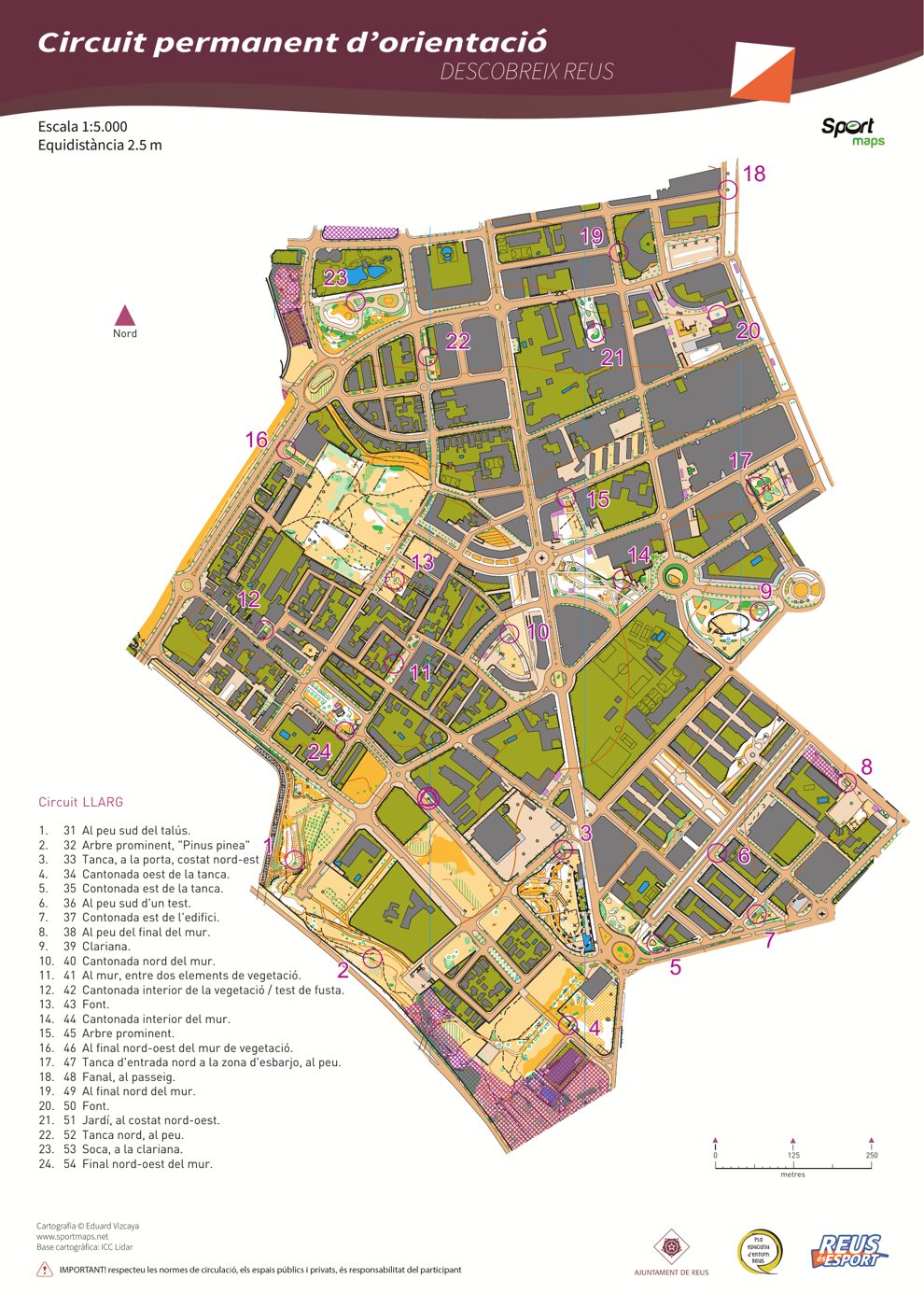Full del mapa: Descobreix Reus