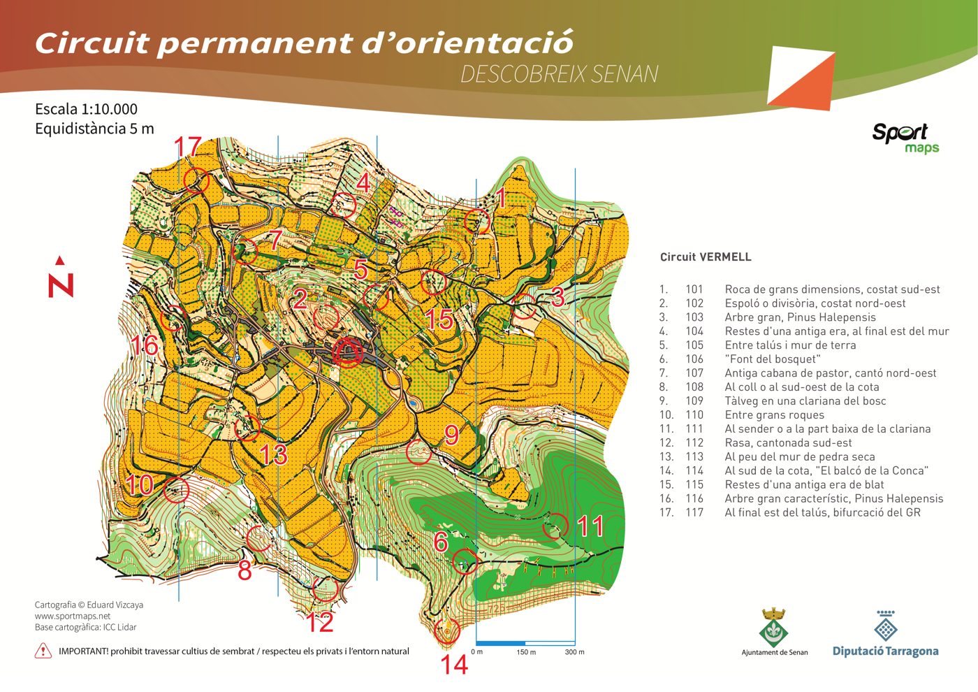 Full del mapa: Descobreix Senan