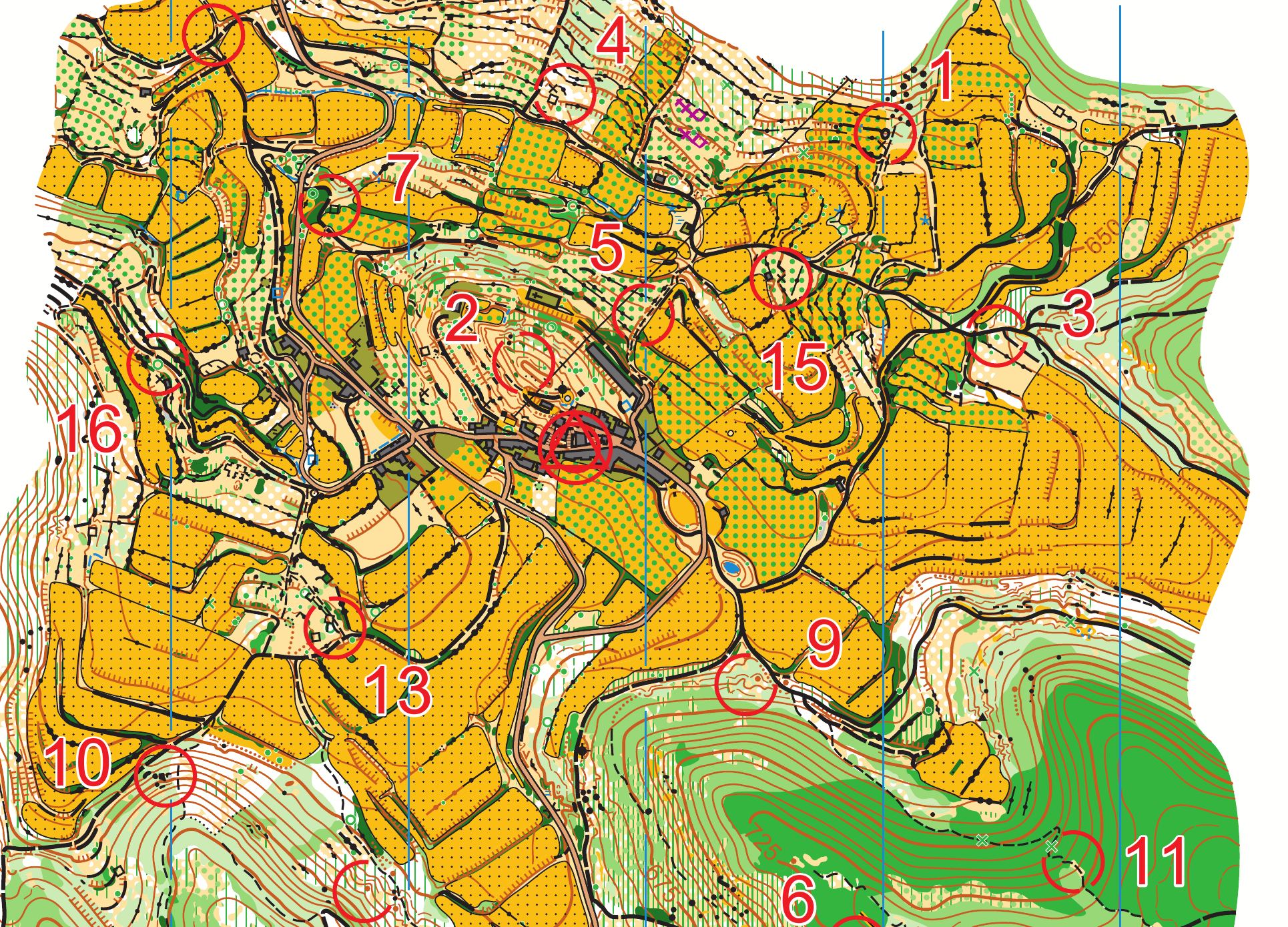 Detall del mapa de Senan, 1:10.000